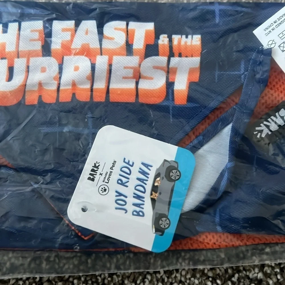 NEW Blue and Orange Dog Bandana
